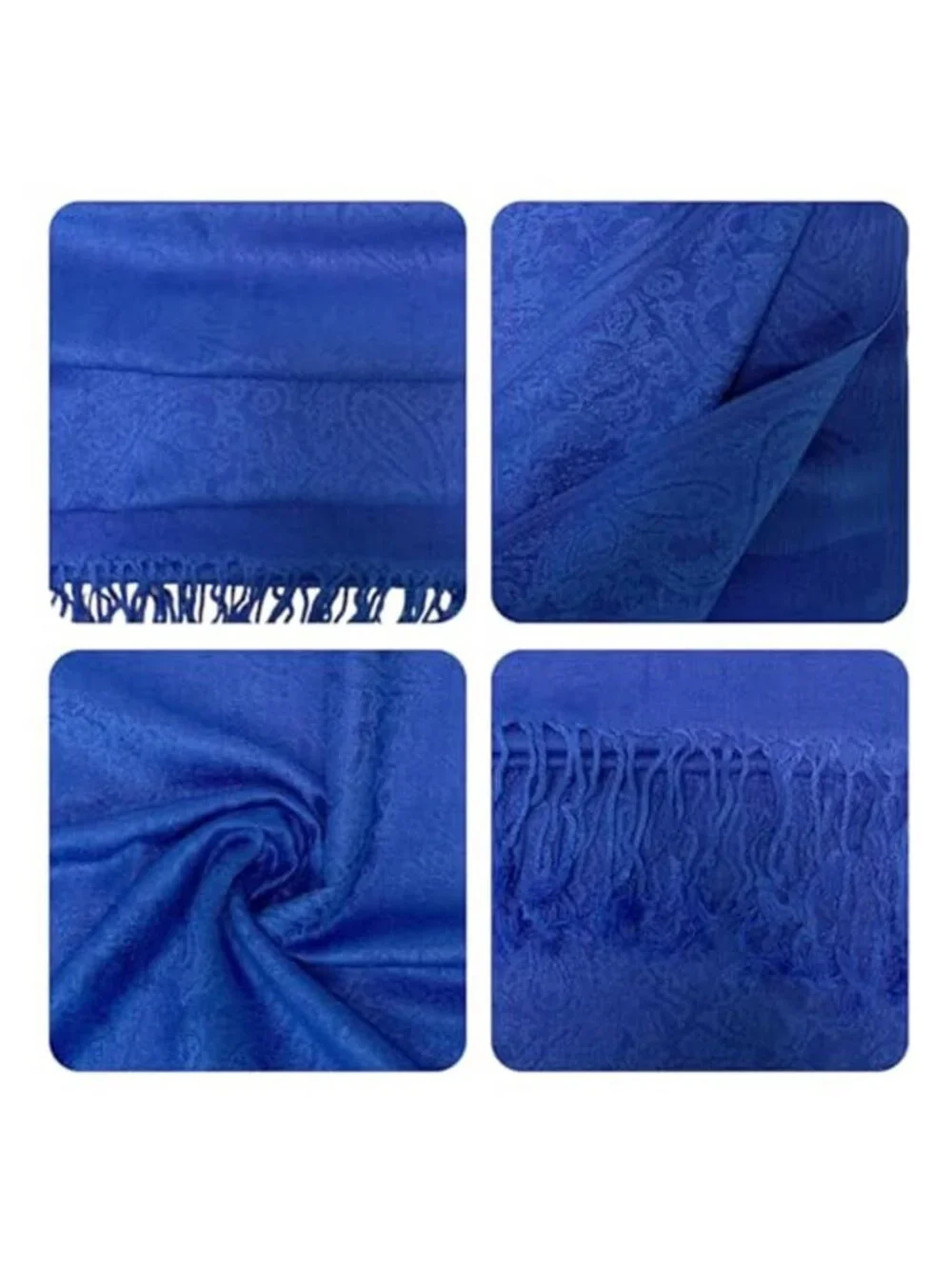 Women's Pashmina Shawls and Wraps w/Fringe Two Tone Vintage Scarf